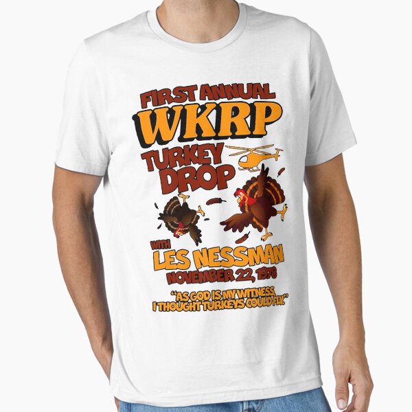 Item preview, Thanksgiving 1st Annual WKRP Turkey Drop T-Shirt designed and sold by bestseller2047.