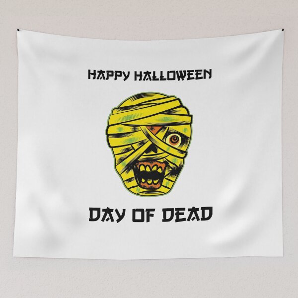Item preview, HAPPY HALLOWEEN DAY OF DEAD designed and sold by Ashalcheema.