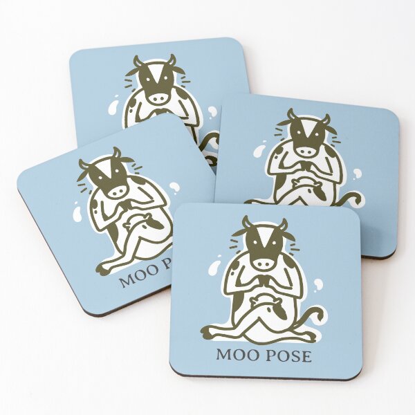 Item preview, Cow Moo Yoga Pose designed and sold by NikStore.