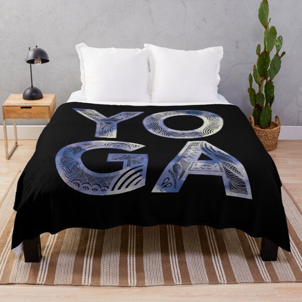 Item preview, Retro Vintage Yoga Mandala in Blue  designed and sold by mavagraphics.