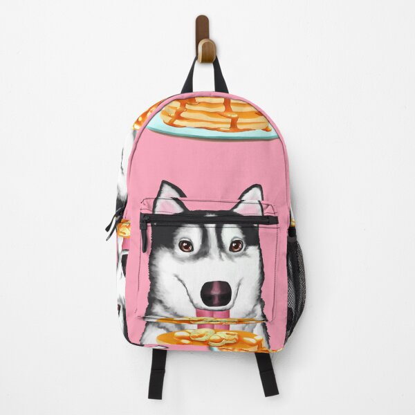 Item preview, Dmitri the Husky eats Pancakes designed and sold by DigandDig.