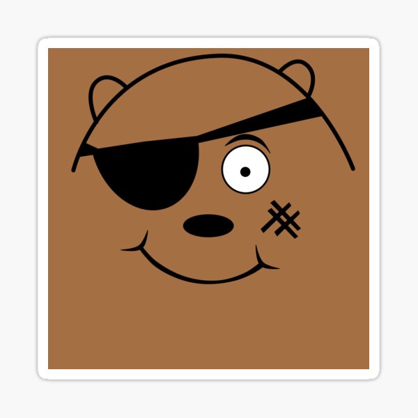 Grizzly's pirate Sticker