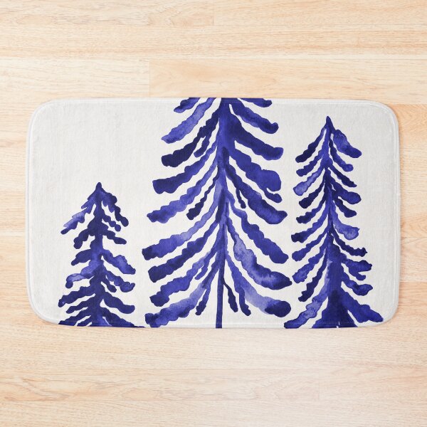 Item preview, Pine Trees – Navy designed and sold by Cat Coquillette.