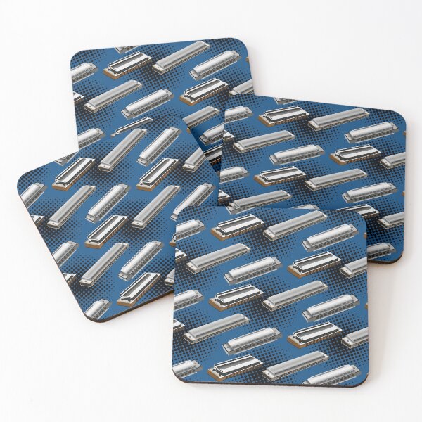 Item preview, Harmonica on blue designed and sold by kobyakov.