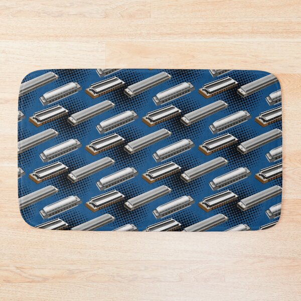 Item preview, Harmonica on blue designed and sold by kobyakov.