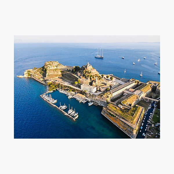 The old Fortress of Corfu Kerkira Photographic Print