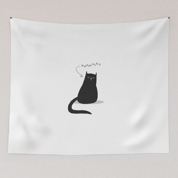 Item preview, Unamused Black Cat designed and sold by Spook-ish.