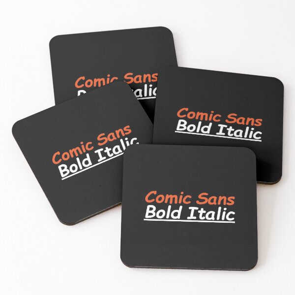 Item preview, Comic Sans Bold Italic - Underlined Font Funny designed and sold by mgoo.