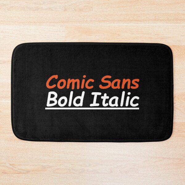 Item preview, Comic Sans Bold Italic - Underlined Font Funny designed and sold by mgoo.