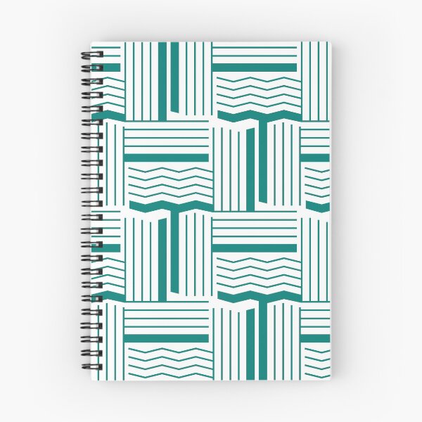 Item preview, Lines & Wiggles Geometric Pattern – Teal designed and sold by RoguePatterns.
