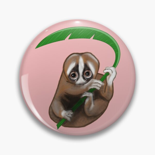 Item preview, Slow Loris holding a leaf designed and sold by DesignsBySaxton.