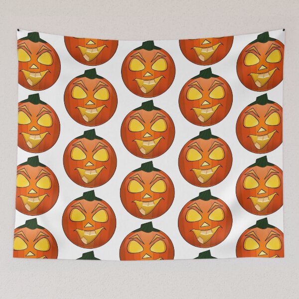 Artikelvorschau, Halloween Jack o'Lantern seltsames lustiges schiefes Lächeln entworfen und verkauft von LazyCouchGym.