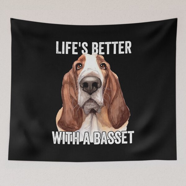 Item preview, Lifes Better With A Basset  designed and sold by kudostees.