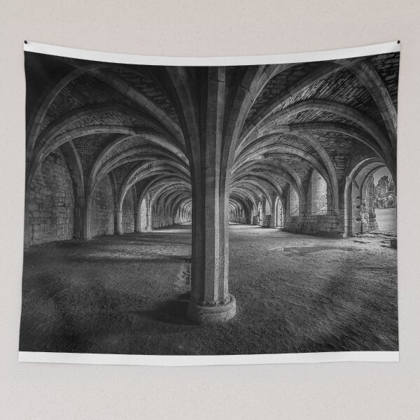 Item preview, Fountains Abbey Cellarium Black and White designed and sold by Barrie Tumbridge.