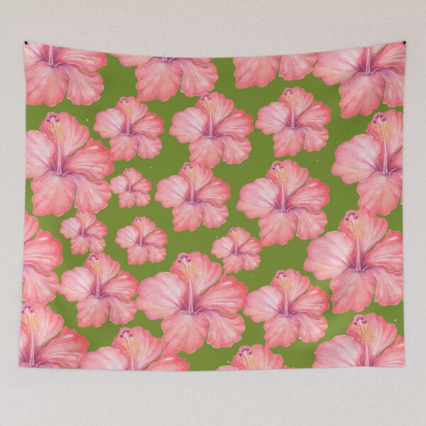 Item preview, Hibiscus floral pattern  designed and sold by Lisaarts.