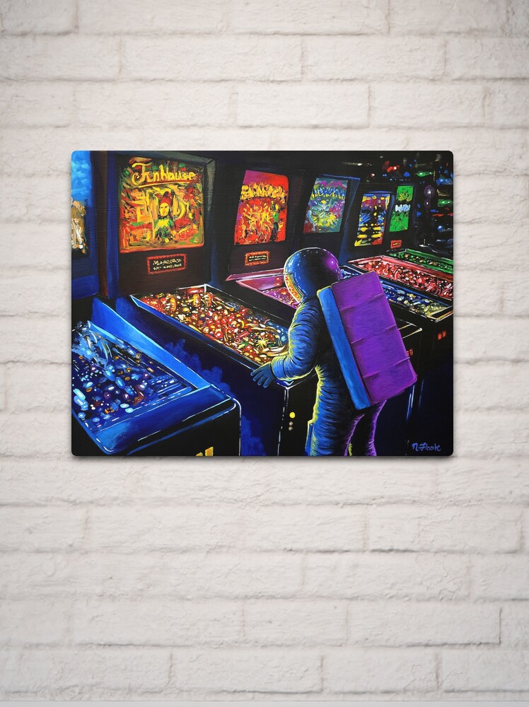 Alternate view of Pinball Wizard Metal Print