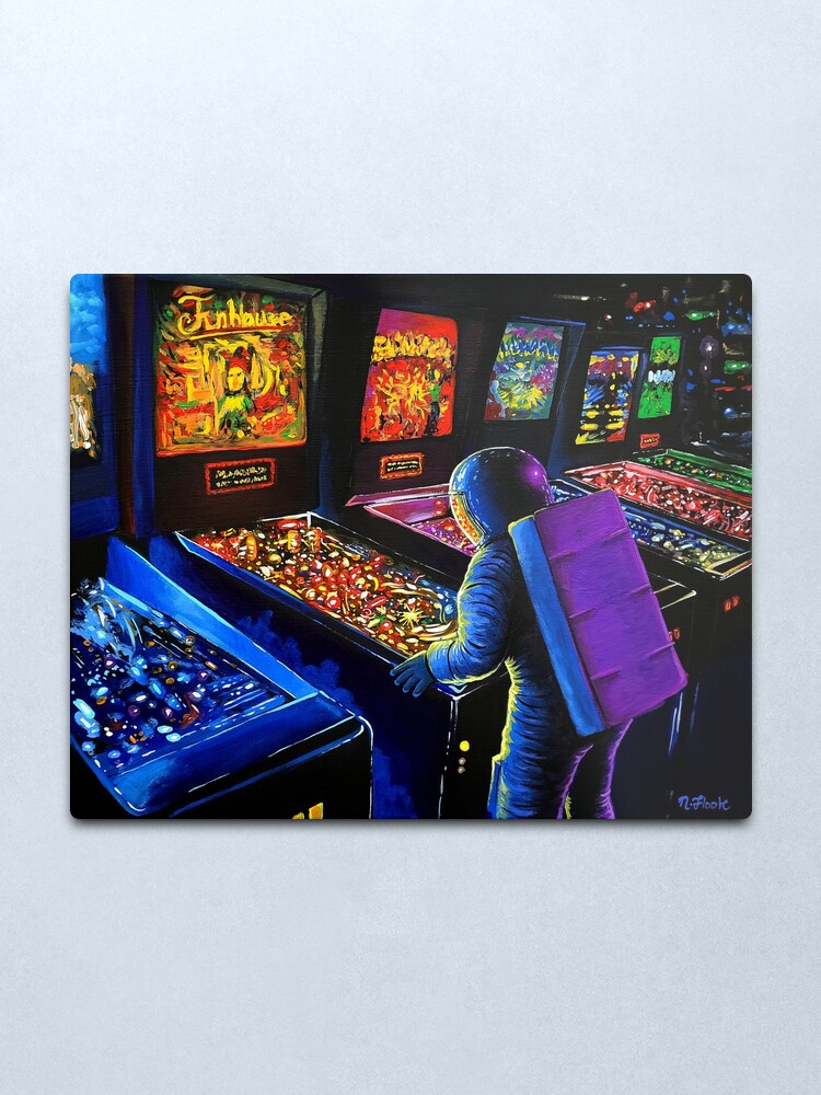 Alternate view of Pinball Wizard Metal Print