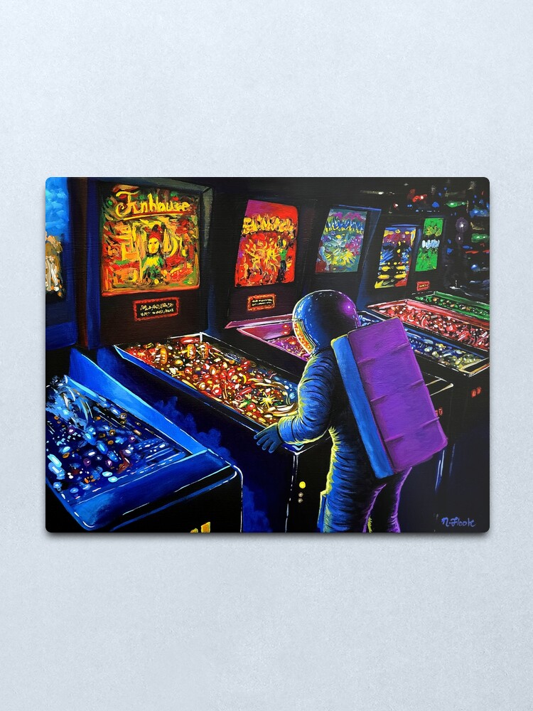 Alternate view of Pinball Wizard Metal Print