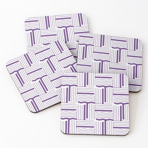 Item preview, Lines & Wiggles Geometric Pattern – Purple designed and sold by RoguePatterns.