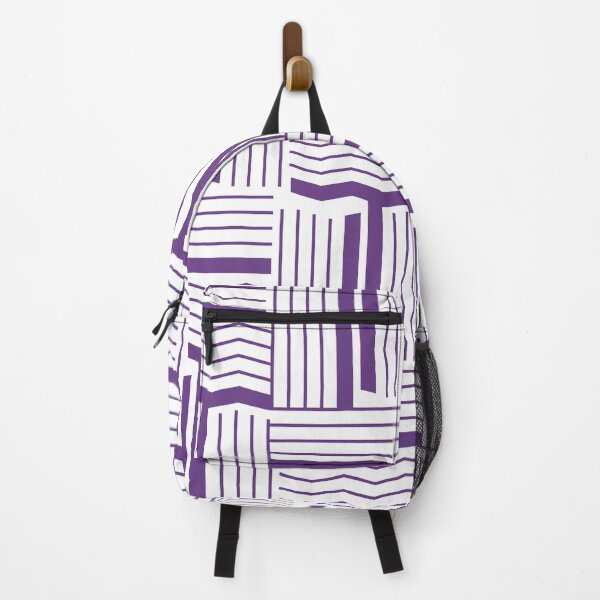 Item preview, Lines & Wiggles Geometric Pattern – Purple designed and sold by RoguePatterns.