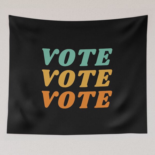 Item preview, Vote Retro D designed and sold by REApparelCo.