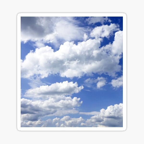 Item preview, Fluffy Clouds Blue Sky Pattern designed and sold by luvvvvvit.