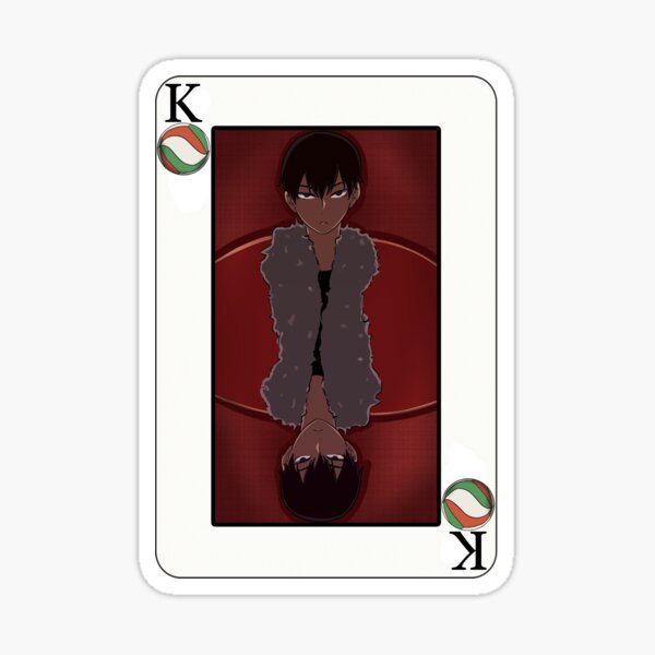 King of the Court - Tobio Kageyama King of Volleyball Card Sticker