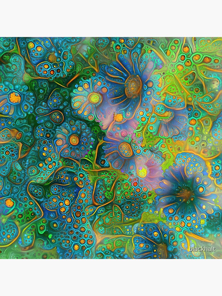 Flower abstract digital painting by blackhalt