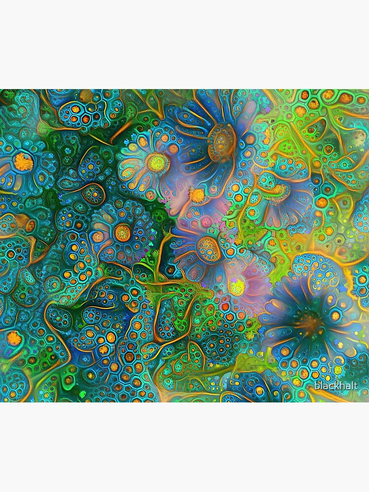 Flower abstract digital painting by blackhalt