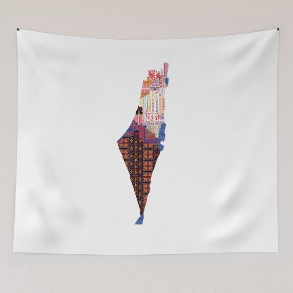 Item preview, Embroidered map of Palestine  designed and sold by Maya-amer.