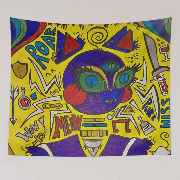 Item preview, Bastet Acid Trip designed and sold by Lolliath ARTS.