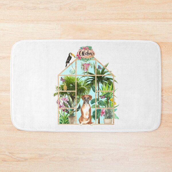 Item preview, Tropical Summerhouse - Boxer Dog designed and sold by Amanda-Lakey.