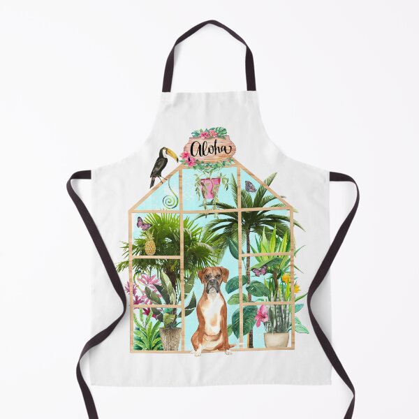 Item preview, Tropical Summerhouse - Boxer Dog designed and sold by Amanda-Lakey.