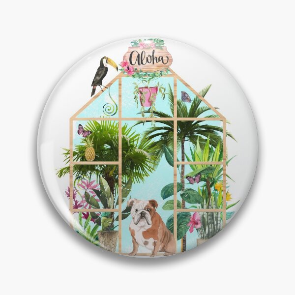 Item preview, Tropical Summerhouse - Bulldog designed and sold by Amanda-Lakey.