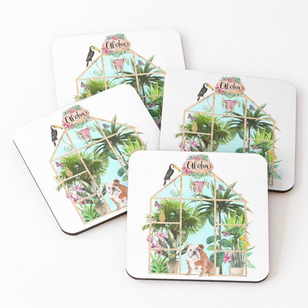 Item preview, Tropical Summerhouse - Bulldog designed and sold by Amanda-Lakey.