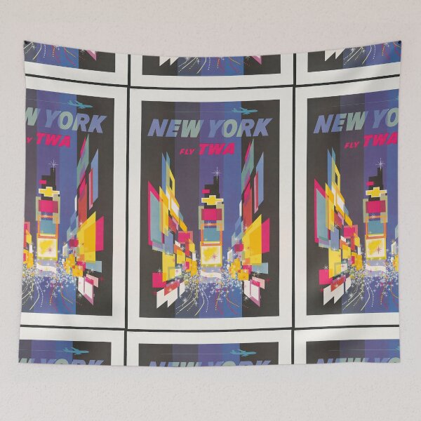 Item preview, Vintage New York City Travel Poster designed and sold by SFTStudio.