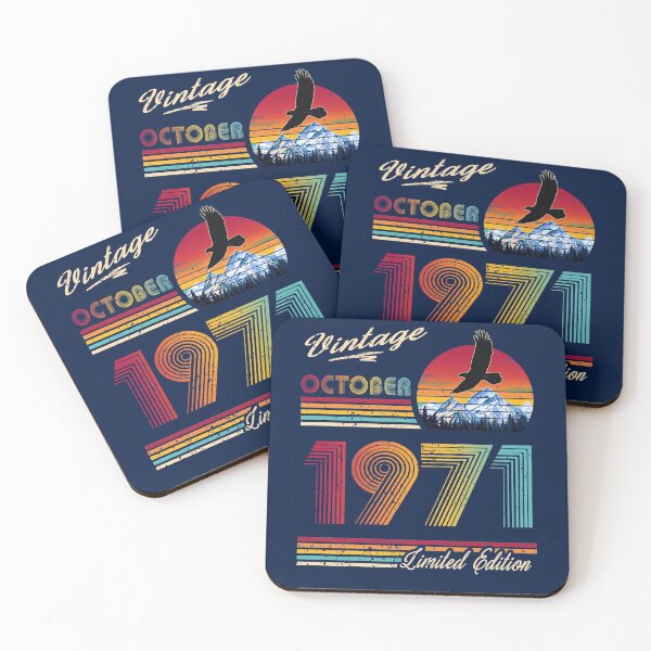 Item preview, October 1971 Birthday designed and sold by GreenSplash.