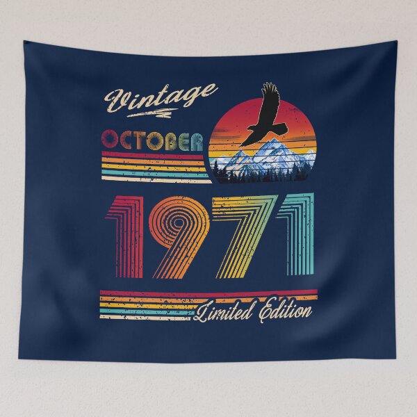Item preview, October 1971 Birthday designed and sold by GreenSplash.