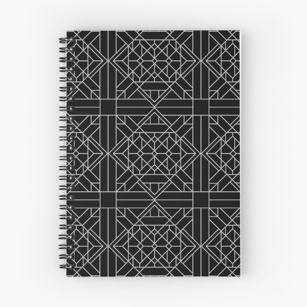Item preview, Silver Tone and Black Art Deco Geometric Triangular Tile Design designed and sold by RhubarbMyrtle.