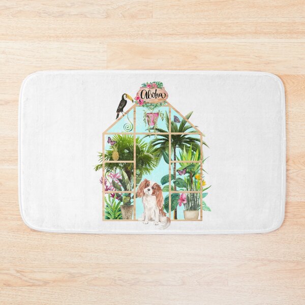 Item preview, Tropical Summerhouse - Cavalier King Charles Spaniel designed and sold by Amanda-Lakey.