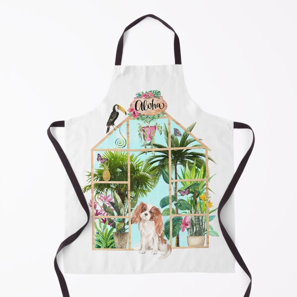 Item preview, Tropical Summerhouse - Cavalier King Charles Spaniel designed and sold by Amanda-Lakey.