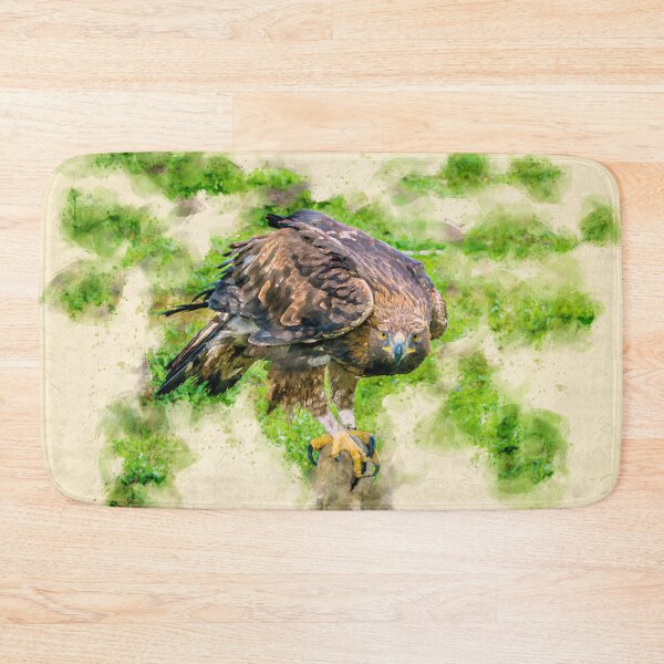 Item preview, Golden Eagle Portrait Watercolor designed and sold by lugamor.