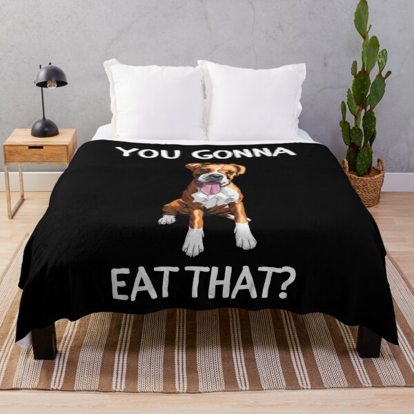 Item preview, Funny Boxer Dog You Gonna Eat That? designed and sold by APrettyView.