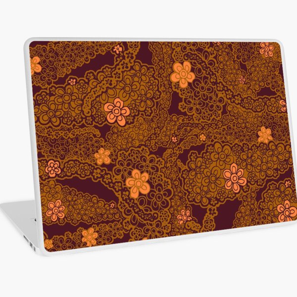 Pumpkin Spice Floral Paisley Laptop Skin