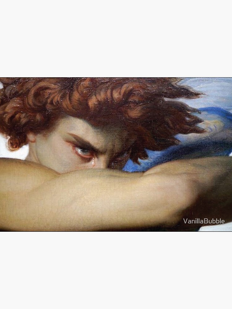 Fallen Angel By Alexandre Cabanel Sticker For Sale By VanillaBubble   Bg,f8f8f8 Flat,750x,075,f Pad,750x1000,f8f8f8 