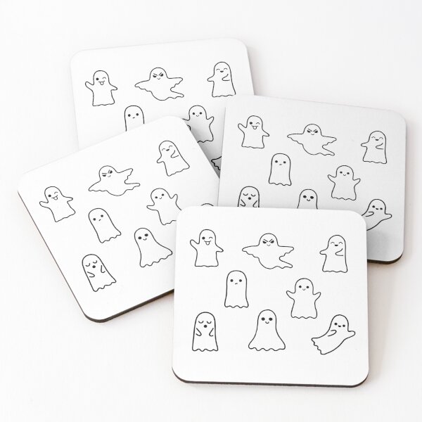 Item preview, cute ghosts designed and sold by LunaStickerCo.