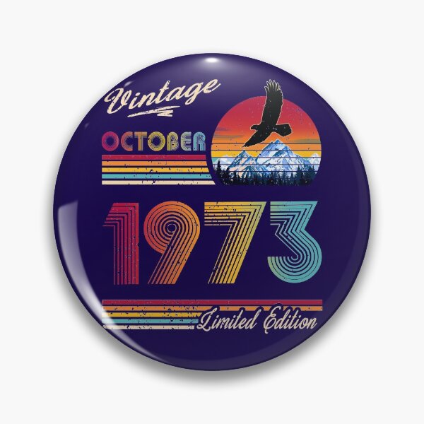 Item preview, October 1973 Birthday designed and sold by GreenSplash.