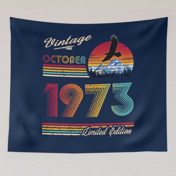 Item preview, October 1973 Birthday designed and sold by GreenSplash.