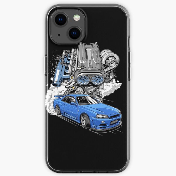 RB26 Skyline R34 Coque souple iPhone