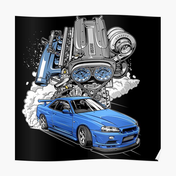 RB26 Skyline R34 Poster